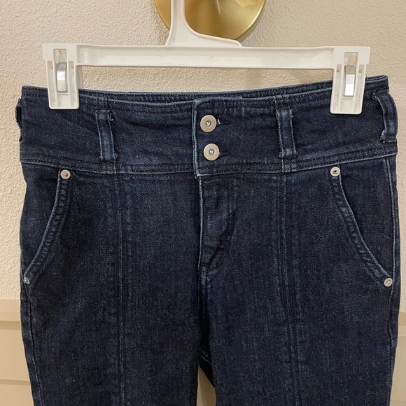 Anthropologie Pilcro and the Letterpress High Rise Straight Dark Wash Jeans - Picture 8 of 17